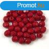 Cseh csiszolt goly gyngy - Red Pepper - 4mm