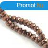 Csiszolt fnk gyngy - Bronz - 2x3mm - szlon