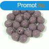 Cseh csiszolt goly gyngy - opaque purple -6mm