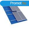 STRUCTURE FOR SANDWICH ROOF 430W PANEL 3.6kW,SET