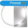 LED karcsonyi nano fnyfzr, ezst, 0,9 m, 2x AA, beltri,