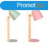 Asztali lmpa DKD Home Decor Zld Rzsaszn Termszetes Fa F