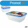 Uzsonns doboz szett Privilege 49787 Ngyszgletes 750 ml 18