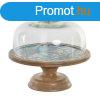 Snack tlca DKD Home Decor Kristly Termszetes Rzsaszn Fe