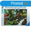 Ravensburger Puzzle 2000 db - Sznes papgjok a dzsungelban