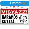 Informcis tbla, 22,5x12,5 cm, "Vigyzz! Haraps kuty