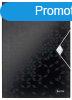 Gumis mappa, PP, A4, LEITZ "Wow", fekete