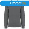 Uniszex kereknyak pulver, Kariban KA474, Storm Grey-M