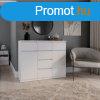 Drohmo 2D6S fikos szekrny, 120x100x40 cm, fehr