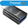 Hoco UA36 Lightning - USB-A adapter - fekete