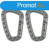 MFH Manyag karabiner, lombos, D 7 mm x 8,5 cm, 2 db