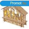 EMOS DCWW34, LED karcsonyi betlehem, fa, 15 cm, 2x AA, belt