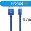 Adatkbel Swissten textil USB-C konnektorral, gyorstlts t