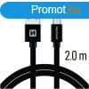 Adatkbel Swissten textilMicro-USB konnektorral s gyorstlt