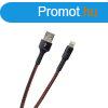 MobilNET Adat- s tltkbel USB/Lightning, 2A, 1m, fekete