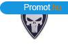 WARAGOD Tactical felvarr Punisher, fekete-fehr, 5 x 4cm