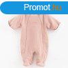 Kezeslbas kapucnival New Baby Frosty pink