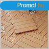 Terasz manyag padllap 10 db 30 x 30 cm barna BX2939445