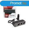 Hromutas szivargyjt eloszt USB porttal, 12/24V (93916)