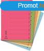 Regiszter, karton, A4, mikroperforlt, Donau, citromsrga 50