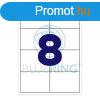 Etikett cmke, 105x74mm, 100 lap, 8 cmke/lap Bluering