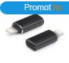 Adapter (Type-C - lightning) FEKETE