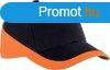 KP045 ktszn baseball sapka, 6 paneles K-UP, Black/Orange-