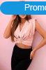 Crop-top blz mly dekoltzzsal s dszes csattal, 6101-es m