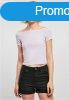 Urban Classics Ladies Off Shoulder Rib Tee lilac
