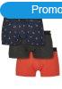 Urban Classics Boxer Shorts 3-Pack bird aop+ boxer orange + 