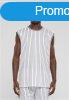 Urban Classics Striped Mesh Tanktop white/black