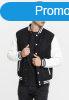 Urban Classics Oldschool College Jacket blk/wht