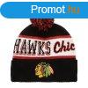 Mitchell & Ness NHL Block Sweep Pom Knit Chicago Blackha