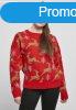 Urban Classics Ladies Oversized Christmas Sweater red/gold