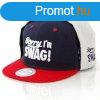 GangstaGroup Sorry I`m Swag! Dog Ear Winter Cap Navy Red