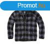 Brandit fleece kapucnis kabt Teddyfleece Worker, fekete/sz