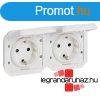 Legrand Plexo 55 2x2P+F elvezetkezett vzszintes csatlakoz