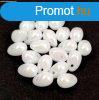 Cseh prselt csepp gyngy - White Luster - 4x6mm