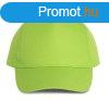 KP157 poliszter 5 paneles baseball sapka K-UP, Lime-U
