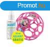 Oball RATTLE 10 cm stt rzsaszn 0m+AQUAINT 100% kolgiai