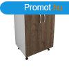 Benita 2 ajts Als konyhaszekrny Bronz Tlgy-Fehr 60x50x8