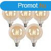 5 db-os okos E27 LED izz szett G125 arany 4,9W 470lm 1800-4