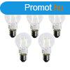 5 darabos E27 LED izzkszlet A60 alkonyatrzkelvel 2,5W 2