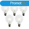 5 db E27 Dimmelhet LED izz G95 5W 450lm 3000K