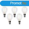 5 darabos E14 dimmelhet LED izzkszlet P45 tltsz veg 3
