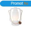 Asztali lmpa jratlthet 22 cm IP44 fehr - Storm Mini