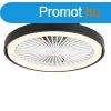 Okos mennyezeti ventiltor fekete 54 cm LED-del, fnyerszab