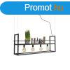 Ipari fgglmpa fekete polccal nagy 4 lmps - Cage Rack
