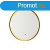 Frdszobai tkr fekete arannyal, LED-del s rints dimmer