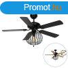Mennyezeti ventiltor fekete fa mintval 107,5 cm hzkapcso
